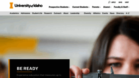What Uidaho.edu website looked like in 2023 (3 years ago)