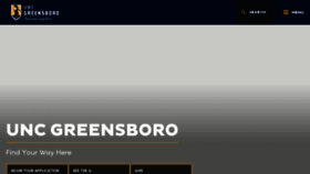 What Uncg.edu website looked like in 2023 (1 year ago)