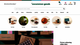 What Uncommongoods.com website looked like in 2023 (1 year ago)