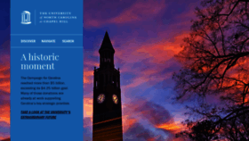 What Unc.edu website looked like in 2023 (1 year ago)