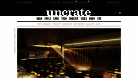 What Uncrate.com website looked like in 2023 (1 year ago)