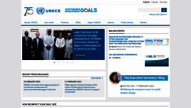 What Unece.org website looked like in 2023 (1 year ago)