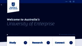 What Unisa.edu.au website looked like in 2023 (1 year ago)