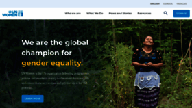 What Unwomen.org website looked like in 2023 (1 year ago)