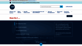 What Usa.gov website looked like in 2023 (1 year ago)