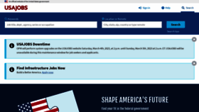 What Usajobs.gov website looked like in 2023 (1 year ago)