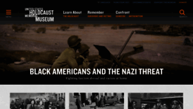 What Ushmm.org website looked like in 2023 (1 year ago)