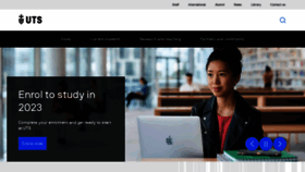 What Uts.edu.au website looked like in 2023 (1 year ago)