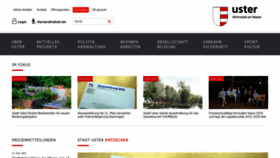 What Uster.ch website looked like in 2023 (1 year ago)
