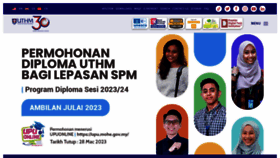 What Uthm.edu.my website looked like in 2023 (1 year ago)