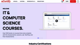 What Ucertify.com website looked like in 2023 (1 year ago)