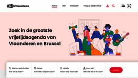 What Uitinvlaanderen.be website looked like in 2023 (1 year ago)