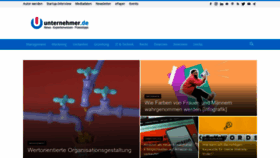 What Unternehmer.de website looked like in 2023 (1 year ago)