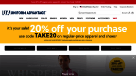 What Uniformadvantage.com website looked like in 2023 (1 year ago)