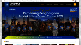 What Unipma.ac.id website looked like in 2023 (1 year ago)