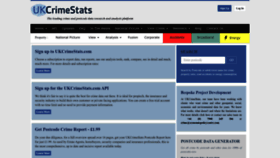 What Ukcrimestats.com website looked like in 2023 (1 year ago)