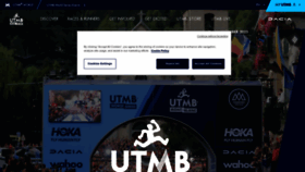 What Utmbmontblanc.com website looked like in 2023 (1 year ago)