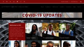 What Udc.edu website looked like in 2023 (1 year ago)