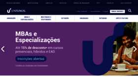 What Unisinos.br website looked like in 2023 (1 year ago)