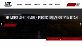 What Utahtech.edu website looked like in 2023 (1 year ago)