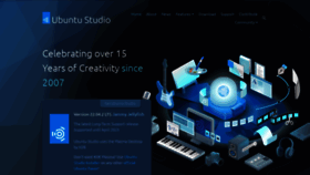 What Ubuntustudio.org website looked like in 2023 (1 year ago)