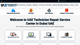 What Uaetechnician.com website looked like in 2023 (1 year ago)