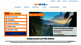 What Urlaub.de website looked like in 2023 (1 year ago)