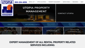 What Utopiamanagement.com website looked like in 2023 (1 year ago)