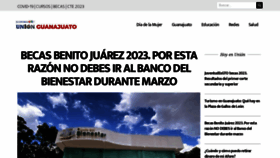 What Unionguanajuato.mx website looked like in 2023 (1 year ago)