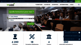 What Unilasalle.fr website looked like in 2023 (1 year ago)