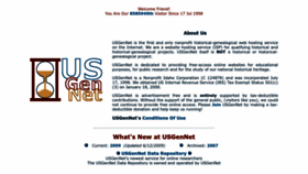 What Usgennet.org website looked like in 2023 (1 year ago)