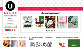What U-createcrafts.com website looked like in 2023 (1 year ago)