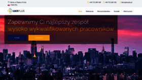 What Ukrplus.pl website looked like in 2023 (1 year ago)