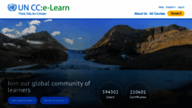 What Unccelearn.org website looked like in 2023 (1 year ago)