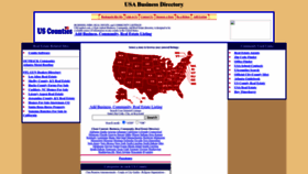 What Uscounties.com website looked like in 2023 (1 year ago)