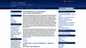 What Ussmariner.com website looked like in 2023 (1 year ago)