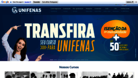 What Unifenas.br website looked like in 2023 (1 year ago)