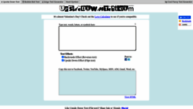 What Upsidedowntext.com website looked like in 2023 (1 year ago)