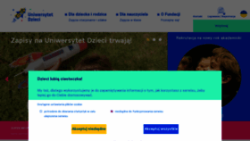 What Uniwersytetdzieci.pl website looked like in 2023 (1 year ago)