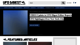 What Ufodigest.com website looked like in 2023 (1 year ago)