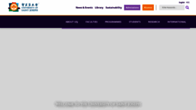 What Usj.edu.mo website looked like in 2023 (1 year ago)