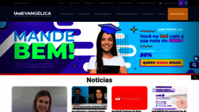 What Unievangelica.edu.br website looked like in 2023 (1 year ago)