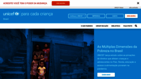 What Unicef.org.br website looked like in 2023 (1 year ago)