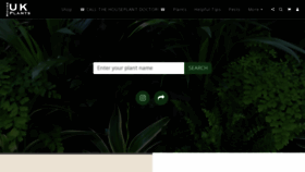 What Ukhouseplants.com website looked like in 2023 (1 year ago)