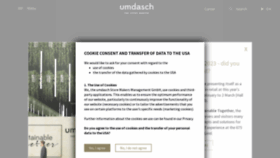 What Umdasch.com website looked like in 2023 (1 year ago)