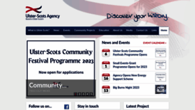 What Ulsterscotsagency.com website looked like in 2023 (1 year ago)