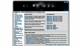What U2gigs.com website looked like in 2023 (1 year ago)