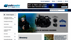 What Underwater.com.au website looked like in 2023 (1 year ago)