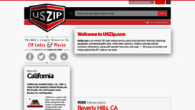 What Uszip.com website looked like in 2023 (1 year ago)