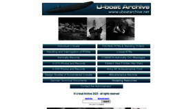 What Uboatarchive.net website looked like in 2023 (1 year ago)